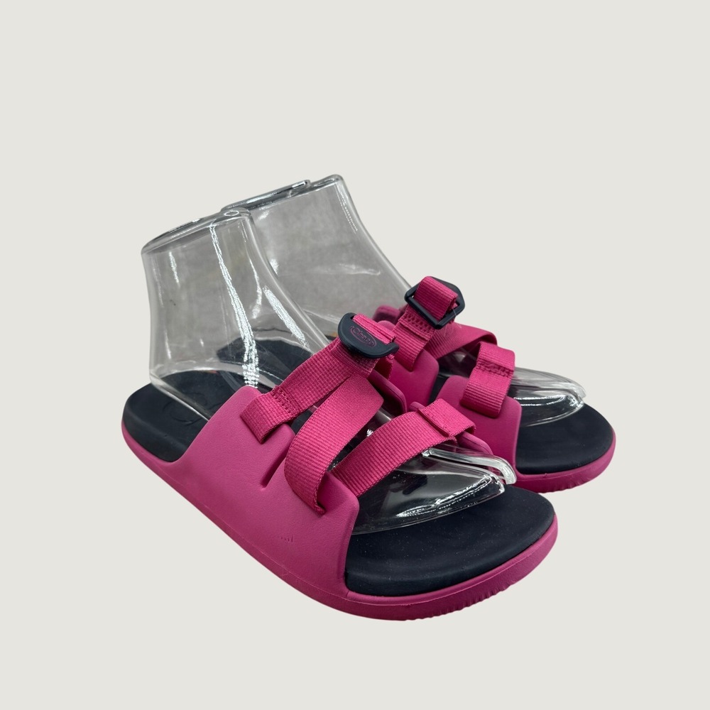 Chaco Chillos Slide Sandals Juniors/Womens 5 Pink‎ Sporty Lightweight Comfort
